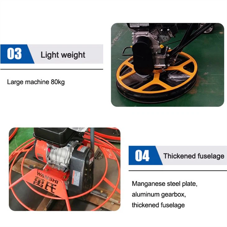 VS424 Portable Famous Brand Concrete Trowel Manufacturer Walk Behind Handheld Concrete Power Trowel
